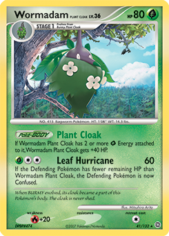 Wormadam Plant Cloak z edície Secret Wonders, karta č.41