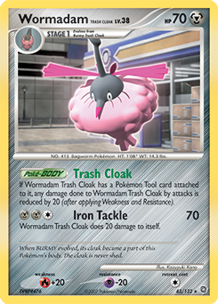 Wormadam Trash Cloak z edície Secret Wonders, karta č.43