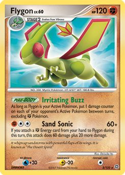 Flygon z edície Secret Wonders, karta č.5