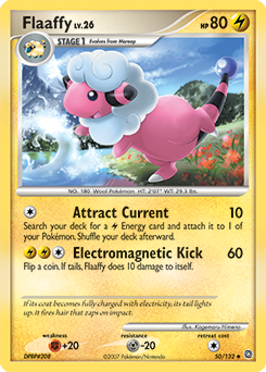 Flaaffy z edície Secret Wonders, karta č.50