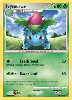 Ivysaur z edície Secret Wonders, karta č.51