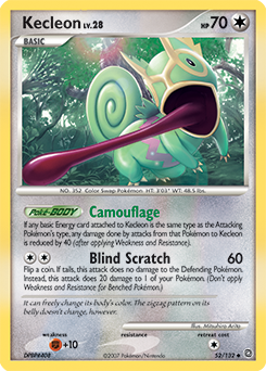 Kecleon z edície Secret Wonders, karta č.52