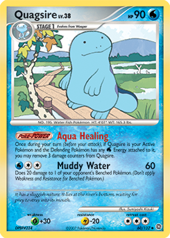 Quagsire z edície Secret Wonders, karta č.60