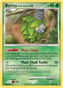Burmy Plant Cloak z edície Secret Wonders, karta č.78