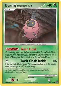Burmy Trash Cloak z edície Secret Wonders, karta č.80