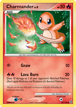 Charmander z edície Secret Wonders, karta č.82