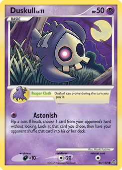 Duskull z edície Secret Wonders, karta č.86