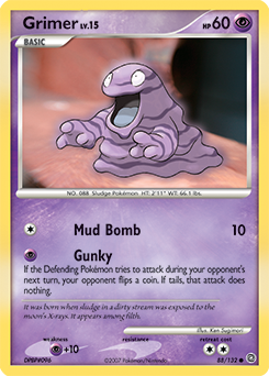 Grimer z edície Secret Wonders, karta č.88