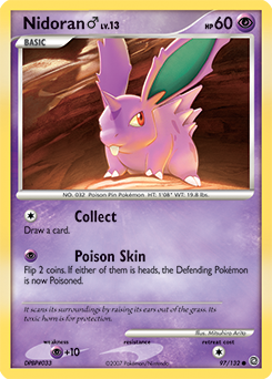 Nidoran ♂ z edície Secret Wonders, karta č.97