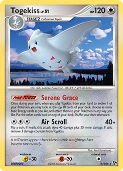 Togekiss z edície Great Encounters, karta č.11