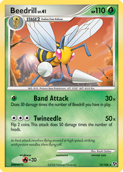 Beedrill z edície Great Encounters, karta č.13