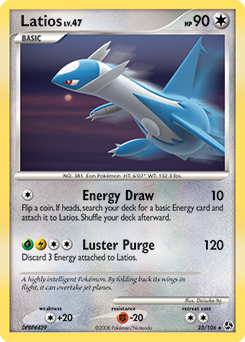 Latios z edície Great Encounters, karta č.23