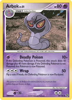 Arbok z edície Great Encounters, karta č.33