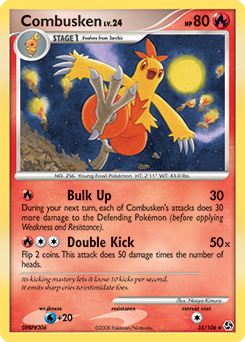 Combusken z edície Great Encounters, karta č.35