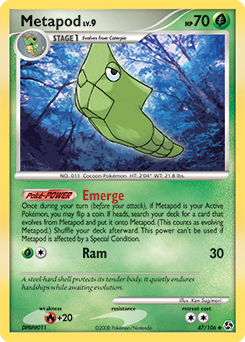 Metapod z edície Great Encounters, karta č.47