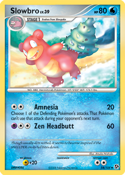 Slowbro z edície Great Encounters, karta č.54