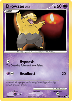 Drowzee z edície Great Encounters, karta č.65