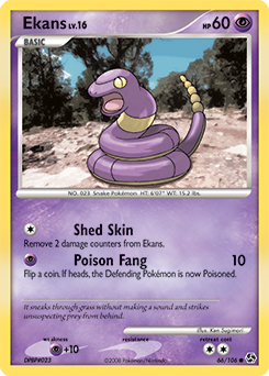 Ekans z edície Great Encounters, karta č.66