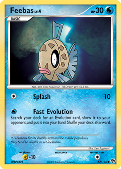 Feebas z edície Great Encounters, karta č.67