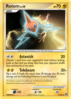 Rotom z edície Great Encounters, karta č.7