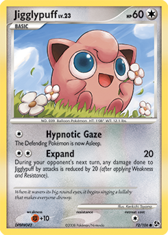 Jigglypuff z edície Great Encounters, karta č.72