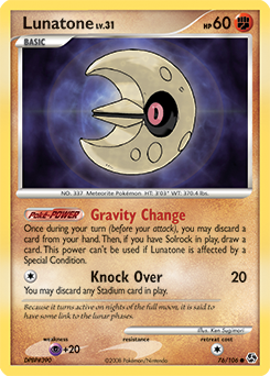Lunatone z edície Great Encounters, karta č.76