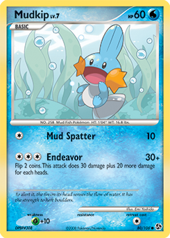 Mudkip z edície Great Encounters, karta č.80
