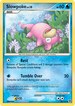 Slowpoke z edície Great Encounters, karta č.82