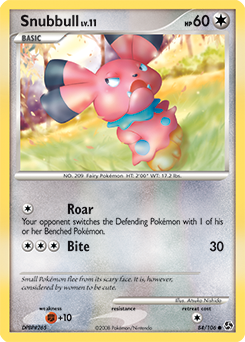 Snubbull z edície Great Encounters, karta č.84