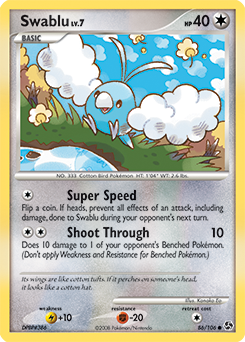 Swablu z edície Great Encounters, karta č.86