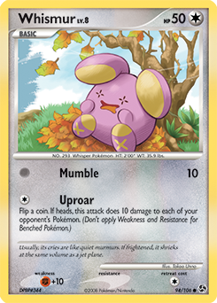 Whismur z edície Great Encounters, karta č.94