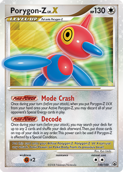 Porygon-Z LV.X z edície Majestic Dawn, karta č.100