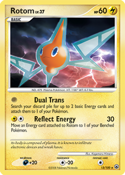 Rotom z edície Majestic Dawn, karta č.13