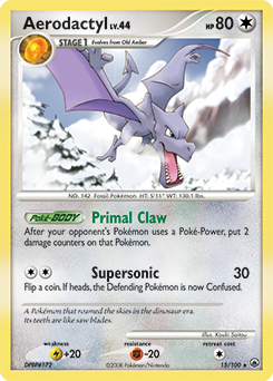 Aerodactyl z edície Majestic Dawn, karta č.15