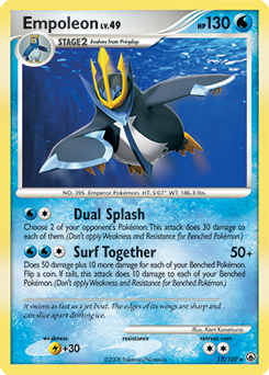 Empoleon z edície Majestic Dawn, karta č.17