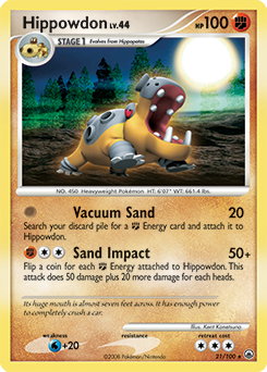 Hippowdon z edície Majestic Dawn, karta č.21