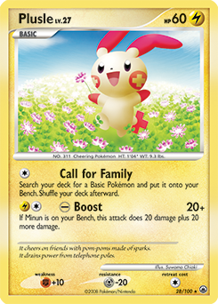 Plusle z edície Majestic Dawn, karta č.28