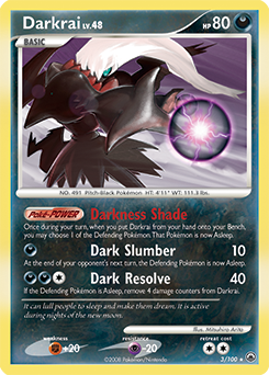 Darkrai z edície Majestic Dawn, karta č.3