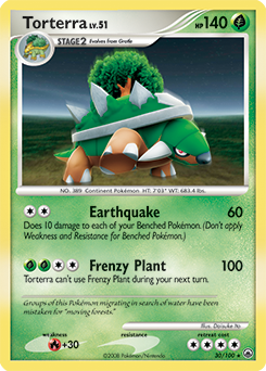 Torterra z edície Majestic Dawn, karta č.30