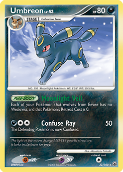 Umbreon z edície Majestic Dawn, karta č.32