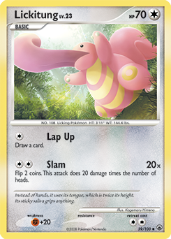 Lickitung z edície Majestic Dawn, karta č.39