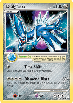 Dialga z edície Majestic Dawn, karta č.4