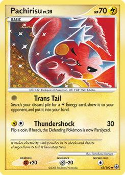 Pachirisu z edície Majestic Dawn, karta č.43