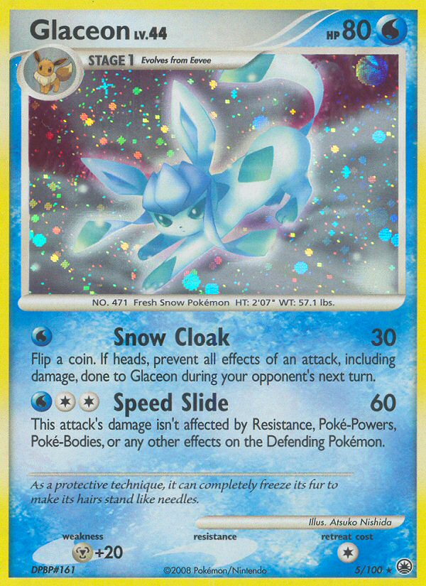 Glaceon z edície Majestic Dawn, karta č.5