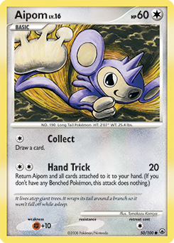 Aipom z edície Majestic Dawn, karta č.50
