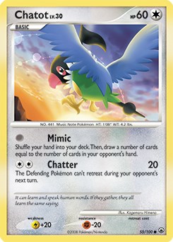 Chatot z edície Majestic Dawn, karta č.55