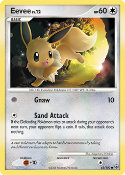Eevee z edície Majestic Dawn, karta č.63