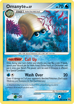 Omanyte z edície Majestic Dawn, karta č.69