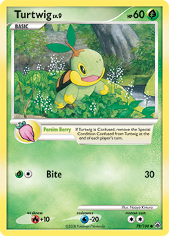 Turtwig z edície Majestic Dawn, karta č.78