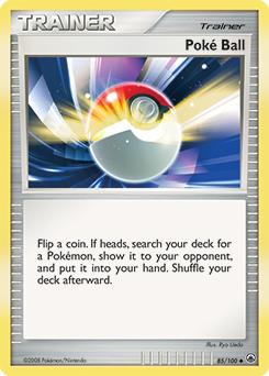 Poké Ball z edície Majestic Dawn, karta č.85